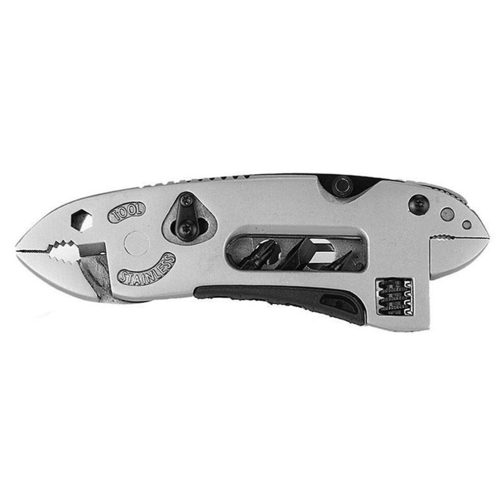 (black) Multitool Pliers Pocket Screwdriver Adjustable Wrench Jaw Spanner Outdoor Camping Multi Repair Tools Myy