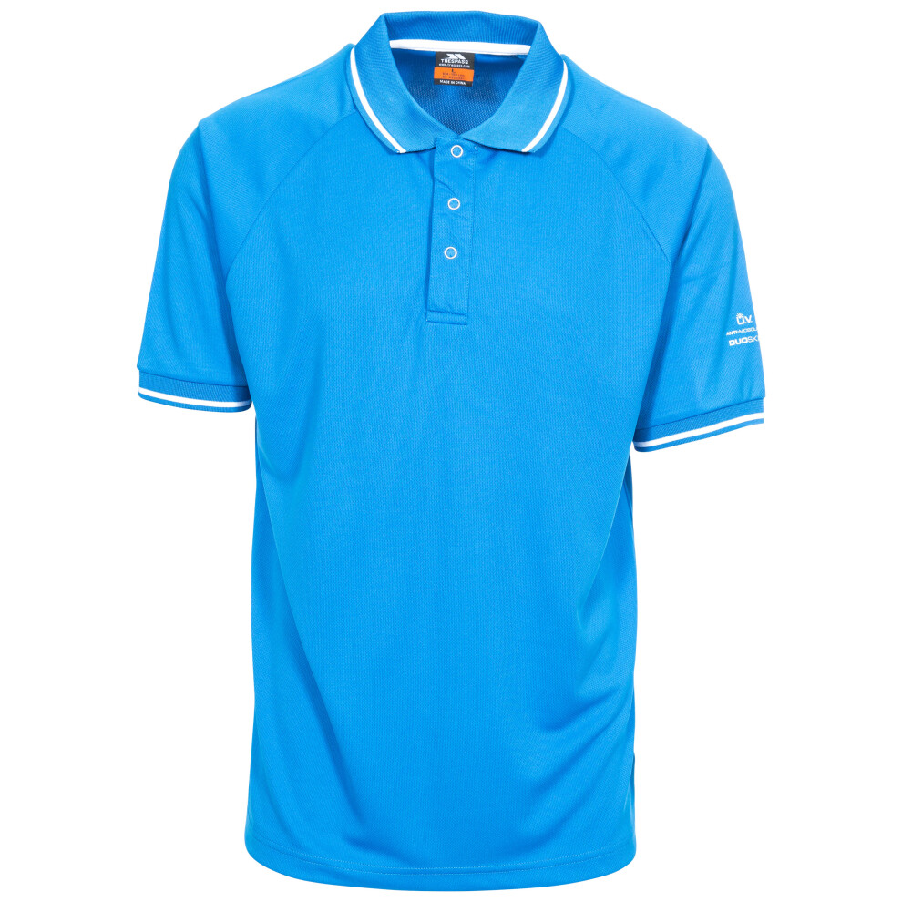 (3XL, Bright Blue) Trespass Bonington Mens Polo Shirt Plain T