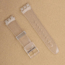 (transparent, 19mm) Silicone Strap For Swatch Soft TPU Watchband 17mm 19mm Rubber Strap For Men Women Belt Wristband 20mm Band Watch Accessories