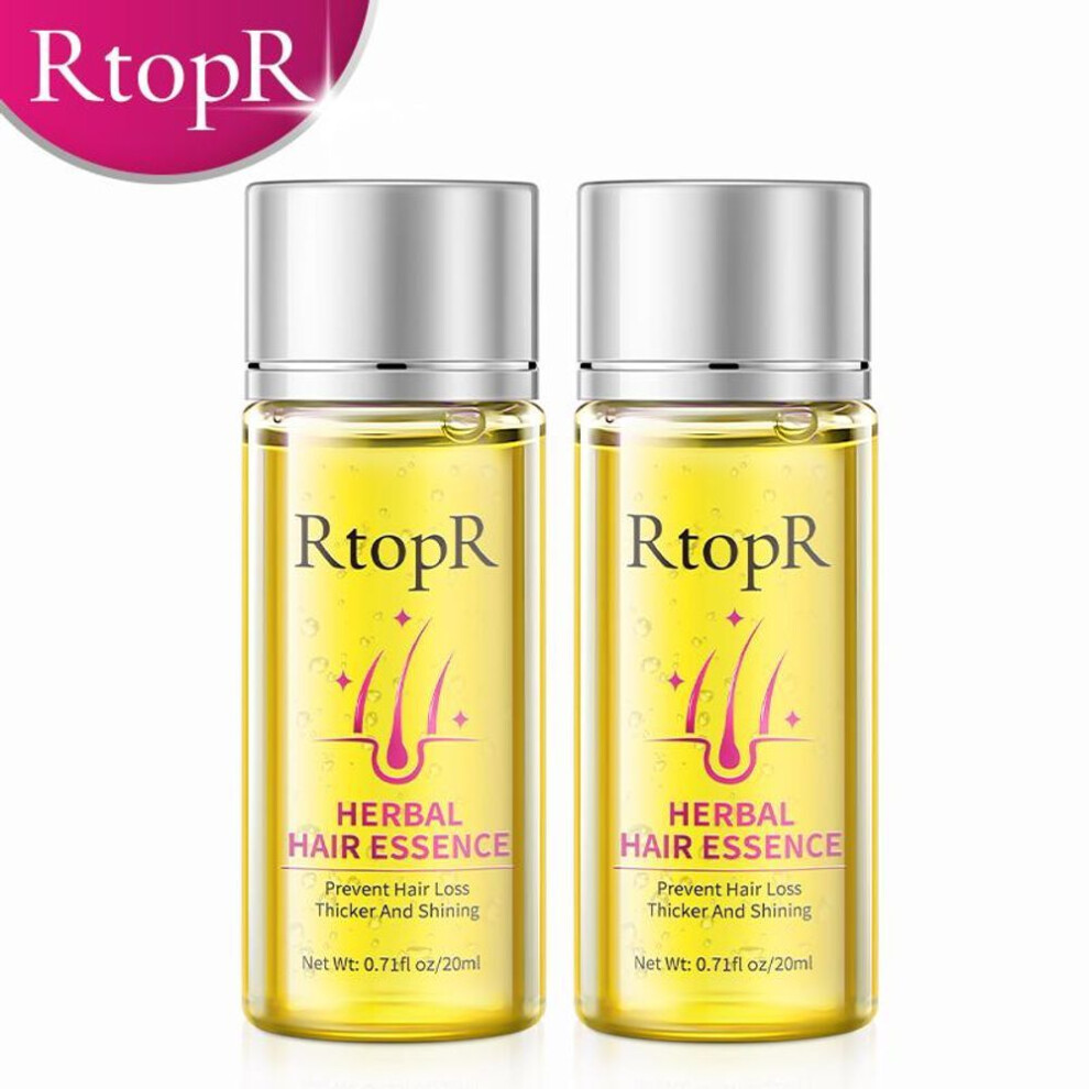 (2pcs) Rtopr Fast Powerful Hair Growth Essence Essential Oil Liquid Treatment Hair Repair Hair Care Products