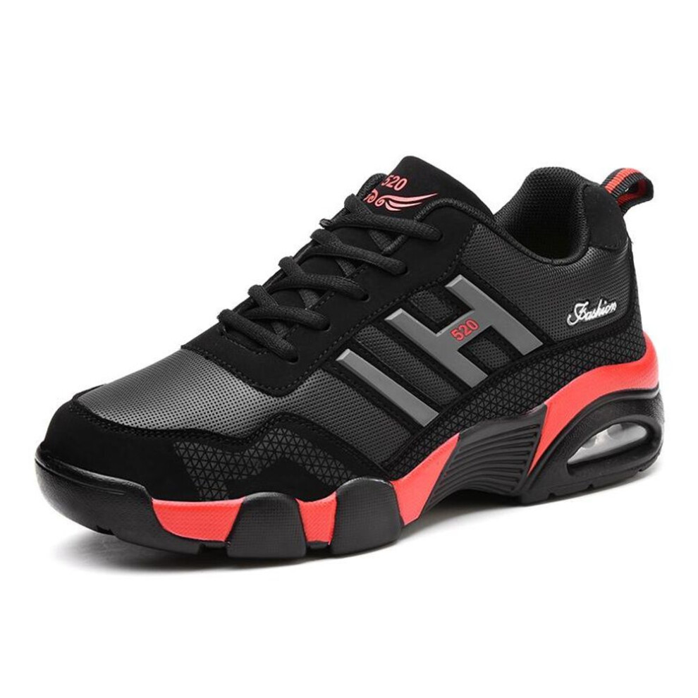 (red, 45) Men Winter Plush Snow Boots Sneakers Women Hiking Boots Trekking Work Casual Couple Shoes Spring Autumn Anti-slip Sports Shoes