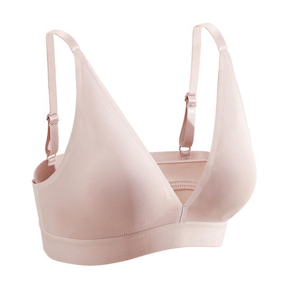 (khaki, S) Finetoo Sexy Deep V Wireless Bra Women Seamless Bras Ladies Padded Underwear S-xl Comfortable Bra Sexy Bralette Intimates 2022