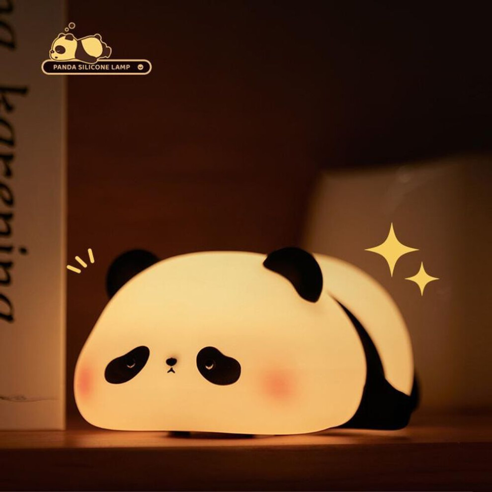 Silicone Panda Led Night Light Cute Animal Cartoon Nightlights For Kids Bedside Table Lamp Bedroom Living Room Decor Toys Gift