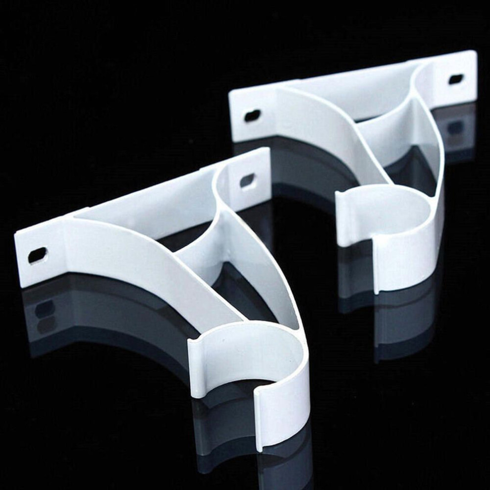 Stent Window Curtain Drapery Rod Support Bracket Holder For Drape Rods Metal 2pcs