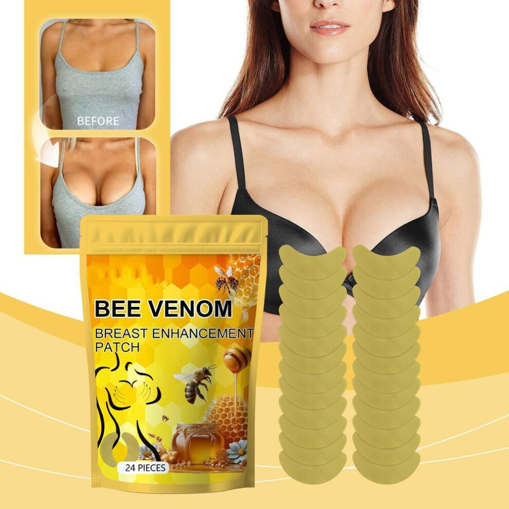 (as the picture, One Size) Breast Enlargement Patches Big Bust Enhancer Chest Growth Anti-sagging Lifting Firming Boobs Plumping Massage Bee Plaster
