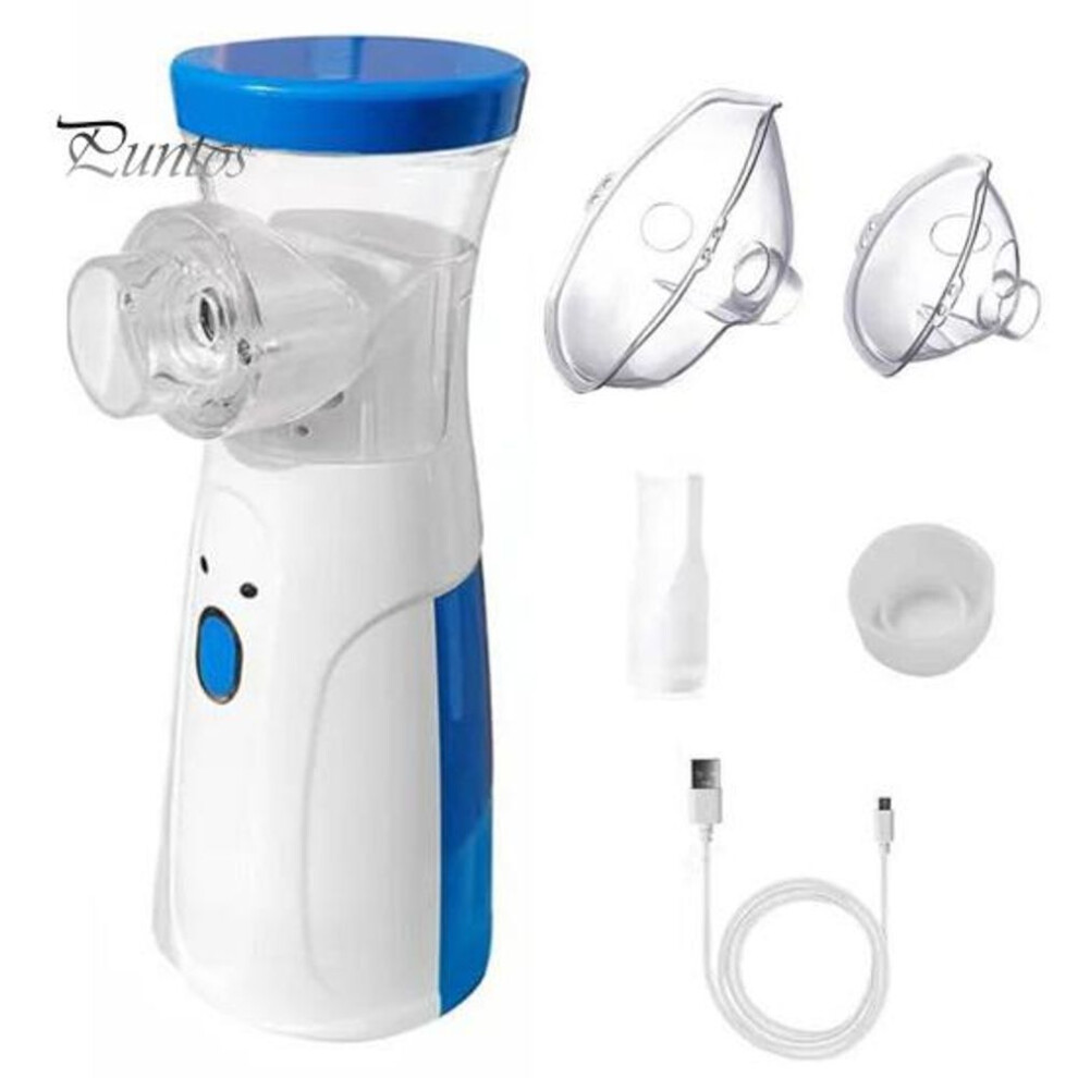 (white) Portable Nebulizer Machine Battery Powered User-friendly Design Adjustable Low Noise Handheld Mesh Nebulizer For Kids Adults