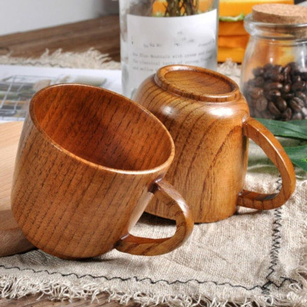 Handmade Wooden Cup Drinking Cup Natural Tea Coffee Beer Drinkware Cup Travel Teaware Home Kitchen G
