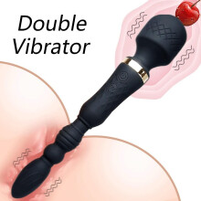 (black) Magic Wand Vibrator Big Heads AV Body Massager G Spot Clitoris Stimulator USB Charging Female Masturbator Sex Toys for Woman