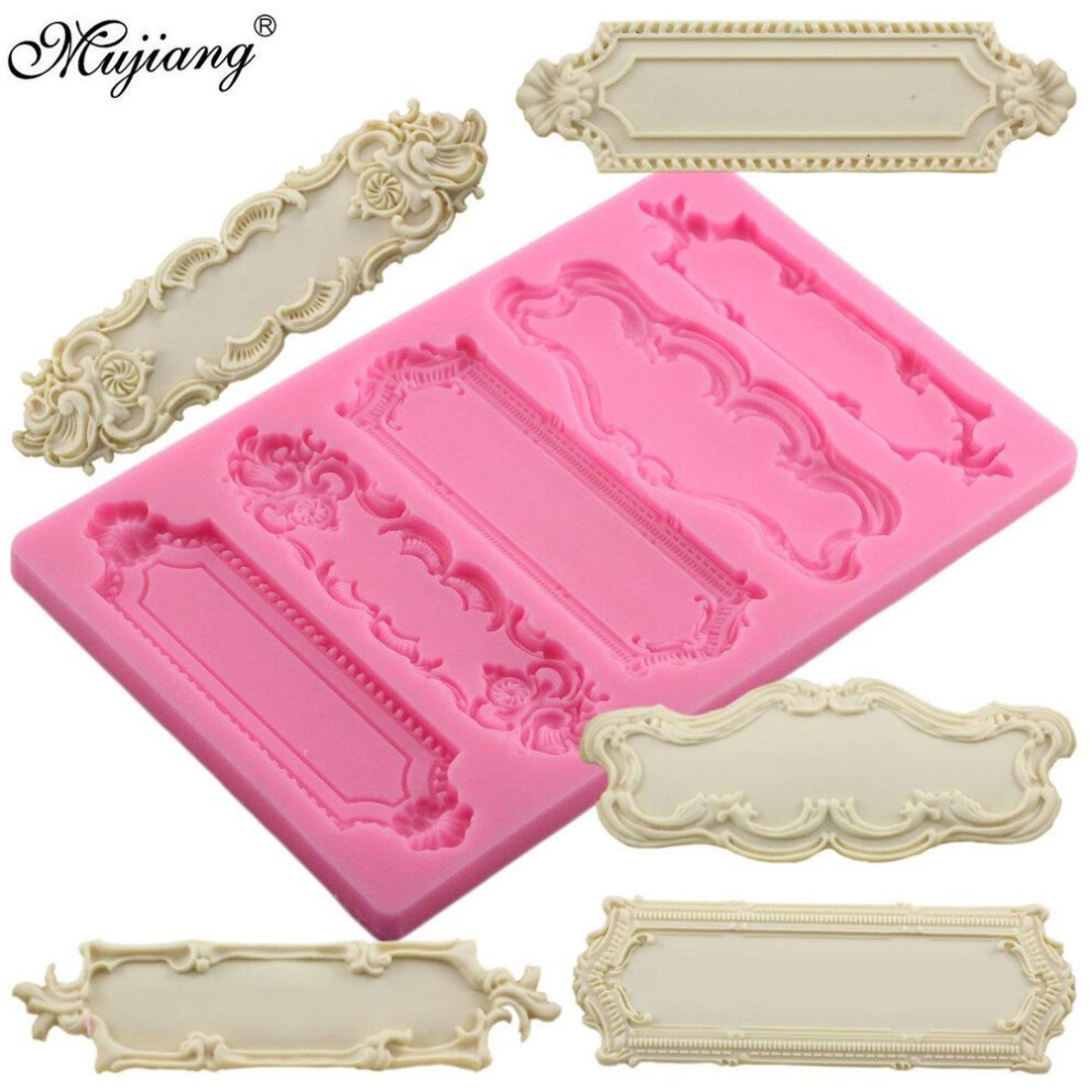 (multicolor, random) Silicone Molds DIY Cake Baking Cake Border 3D Cupcake Fondant Decorating Tools Candy Chocolate Mould