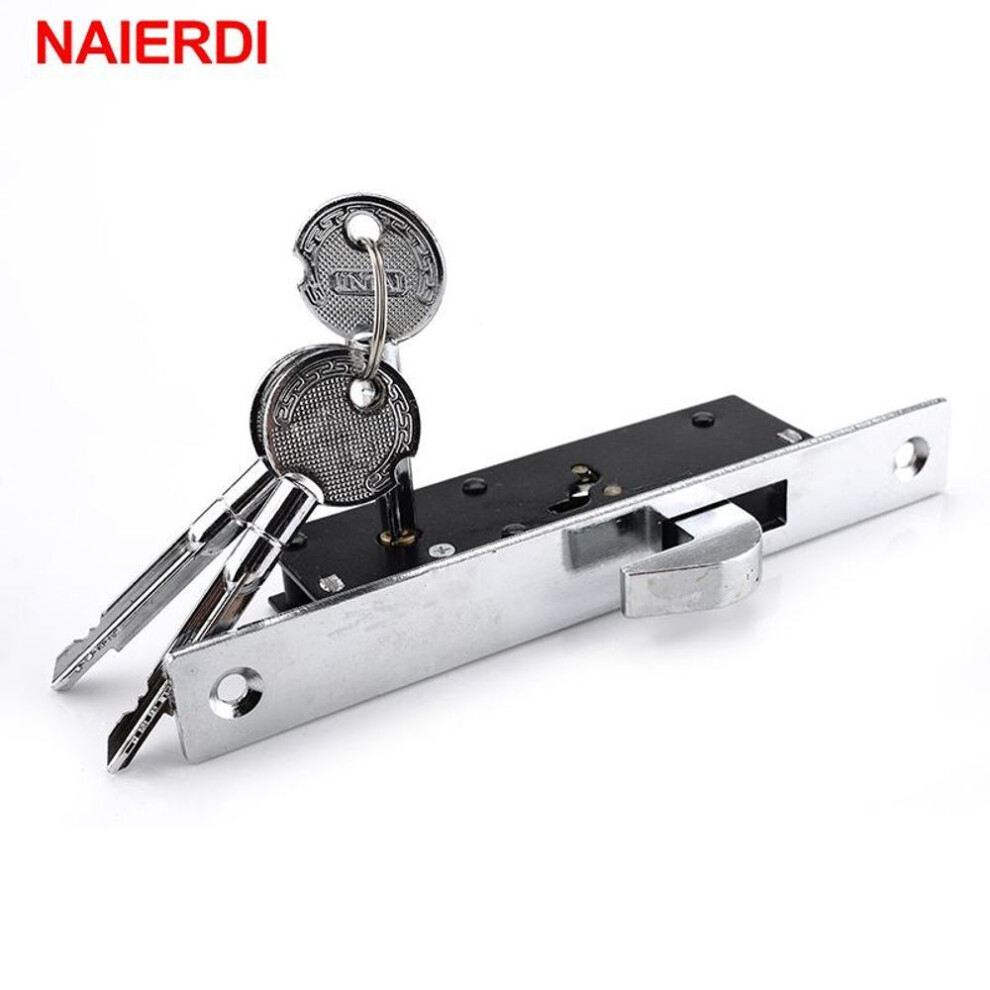 NAIERDI Sliding Door Lock Zinc Alloy Window Locks Anti-Theft Safety Wood Gate Floor Lock Hardware