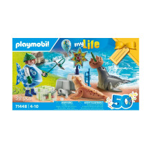 Playmobil 71448 My Life Keeper With Animals Birthday Celebration Set