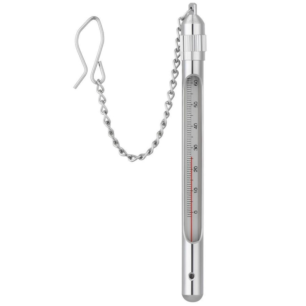 New Fishing Thermometer with Carabiner Stream Water Temperature Stainless Steel Fly Fishing
