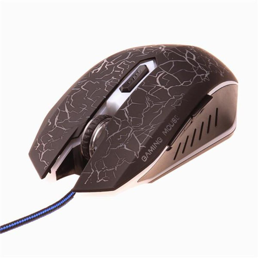 Colorful Backlight Optical Wired Gaming Mouse Mice 6 Buttons Game Pro Gamer For Laptop PC Computer D