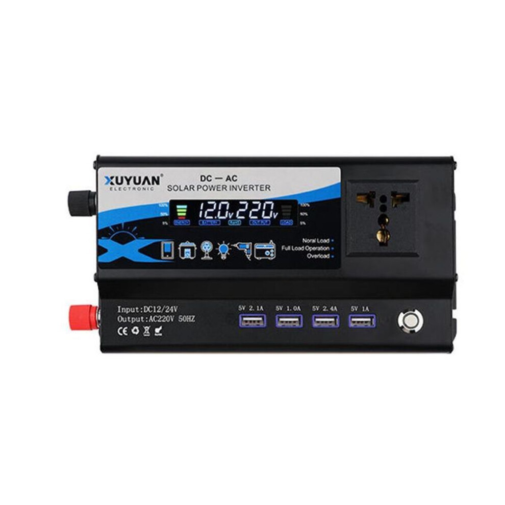 (as the picture, 6000W) 12/24v-220v-fwd-8000w Voltage Converter Inverter Modified Pure Sine