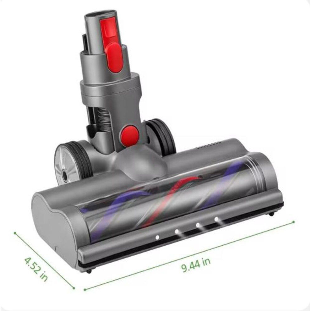 Roller Brush Head Replacement For Dyson V7 V8 V10 V11 V15 Cordless Vacuum Cleaner Quick-release Motorhead With Led Headlight