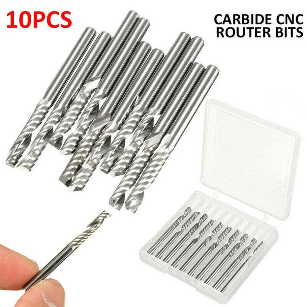 Carbide Cutter CNC Router Bits 10pcs CNC Router Drill