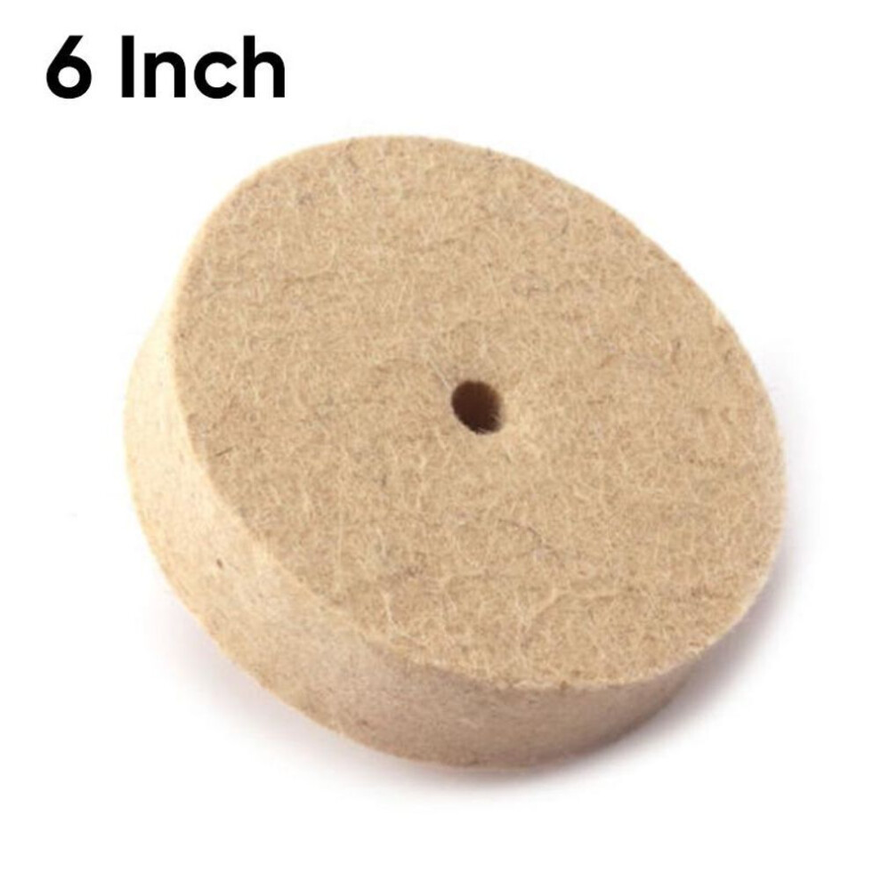 Power Tool-150mm/6inch Polishing Wheel Wool Felt Polisher Buffing Pad Disc For Rotary Tool