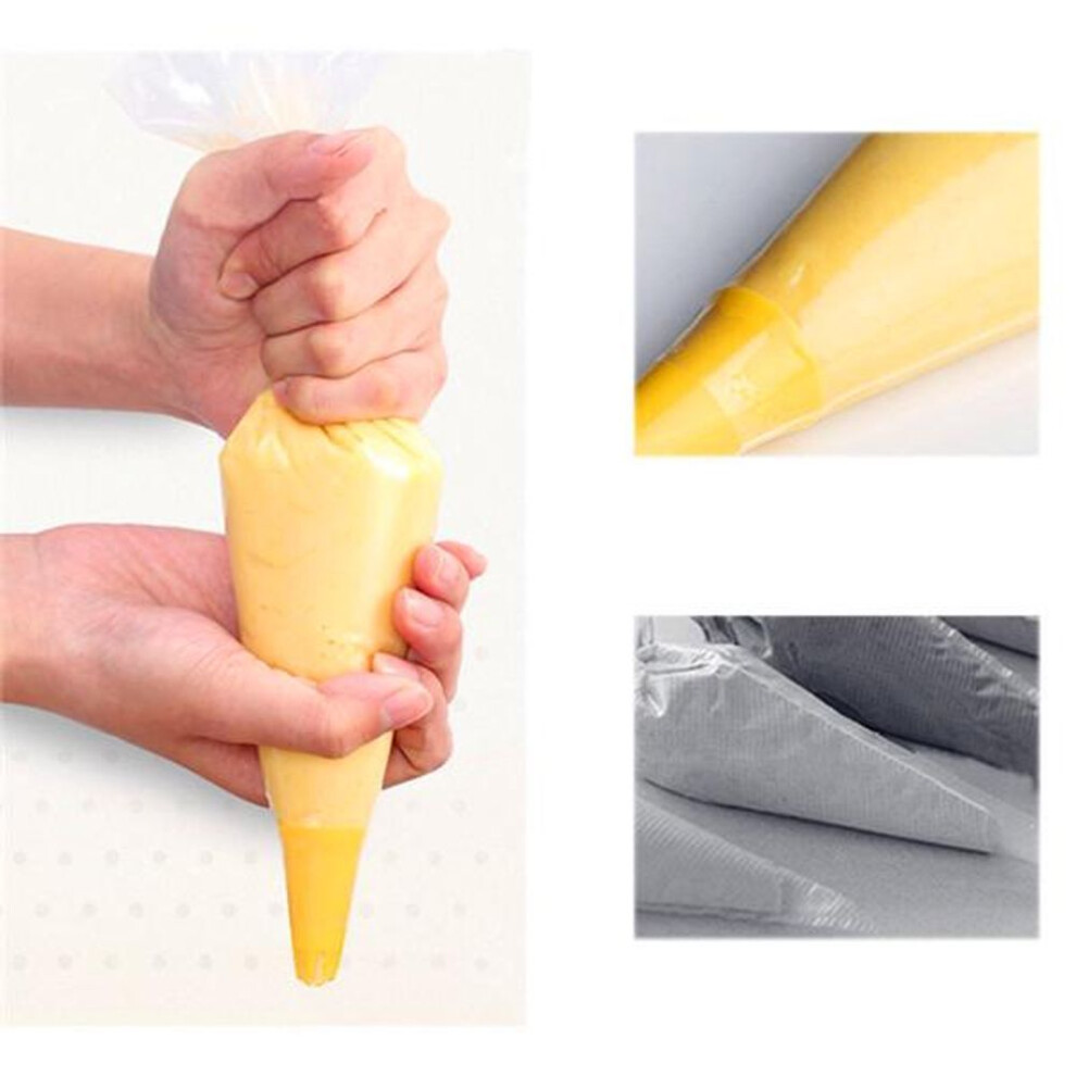 50 Pcs roll Large Size Disposable Piping Bag Icing Fondant Cake Cream Decorating Pastry Tip Tool