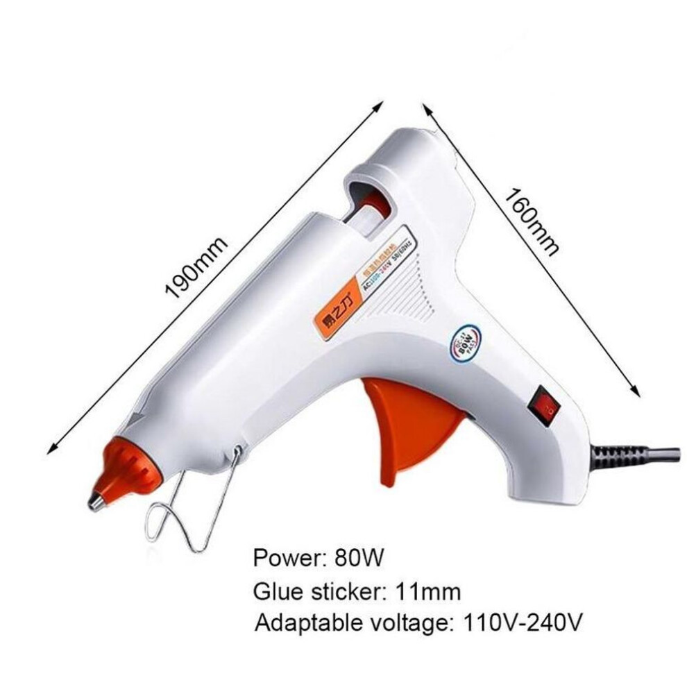 (190*160mm) 30/80W Handmade Heat Melt Glue Tool Heat Glue Tool Kit with Glue Sticks Pneumatic Diy Tools