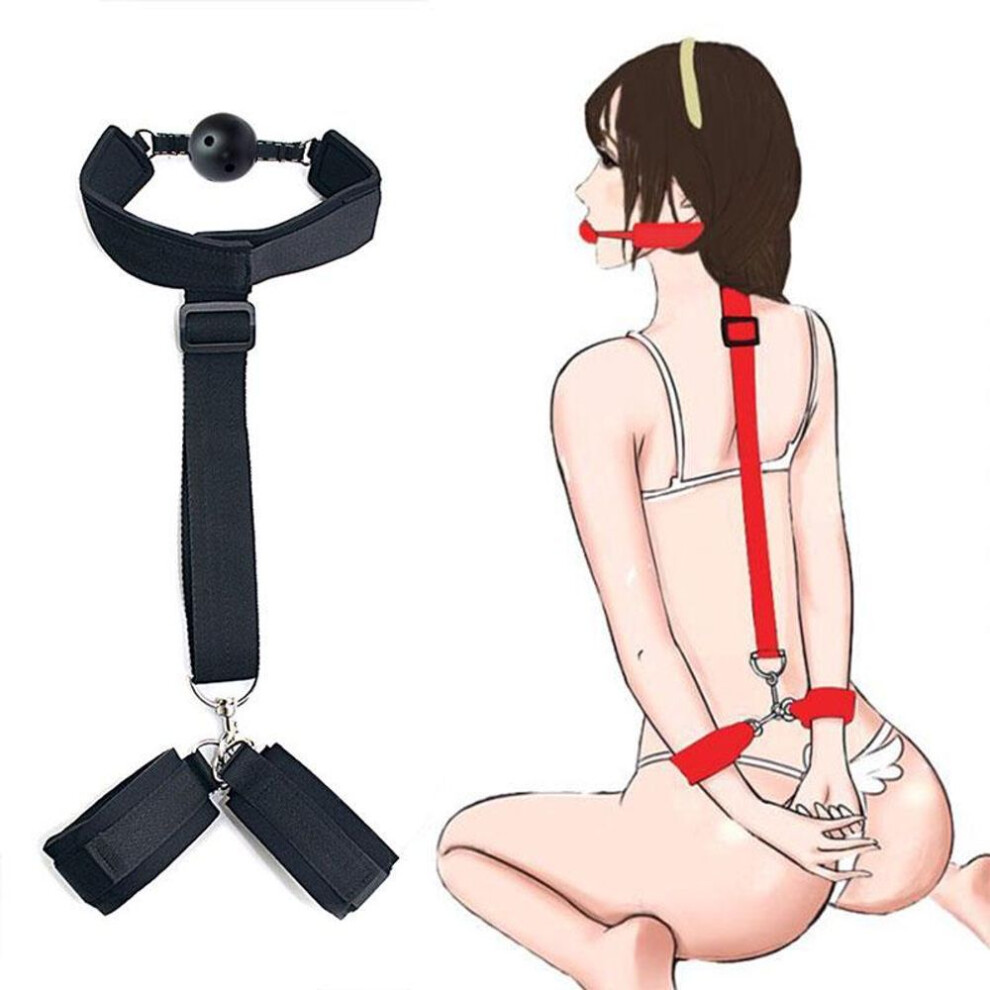 (black) Bdsm Bondage Restraint Bondage Fetish Slave Handcuffs & Ankle Cuffs Adult Erotic Sex Toys For Woman Couples Games Sex Products