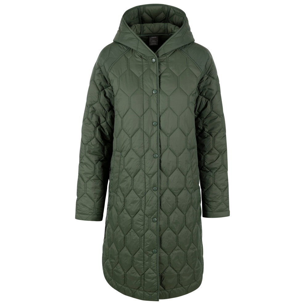 (16, Moss) Trespass Womens Quilted Jacket Padded Phase