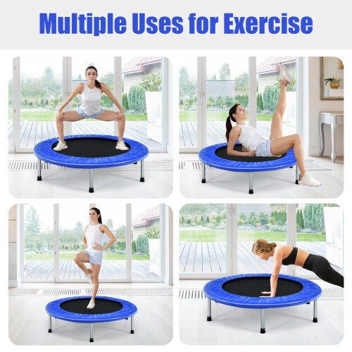 Goplus Mini Trampoline Set Foldable Fitness Exercise Bouncer 1