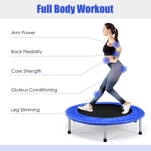 Goplus Mini Trampoline Set Foldable Fitness Exercise Bouncer 2