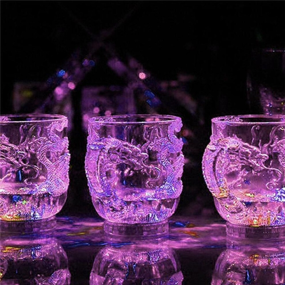 Creative Dragon Led Inductive Rainbow Party Flashing Light Whisky Mug Beer Cup