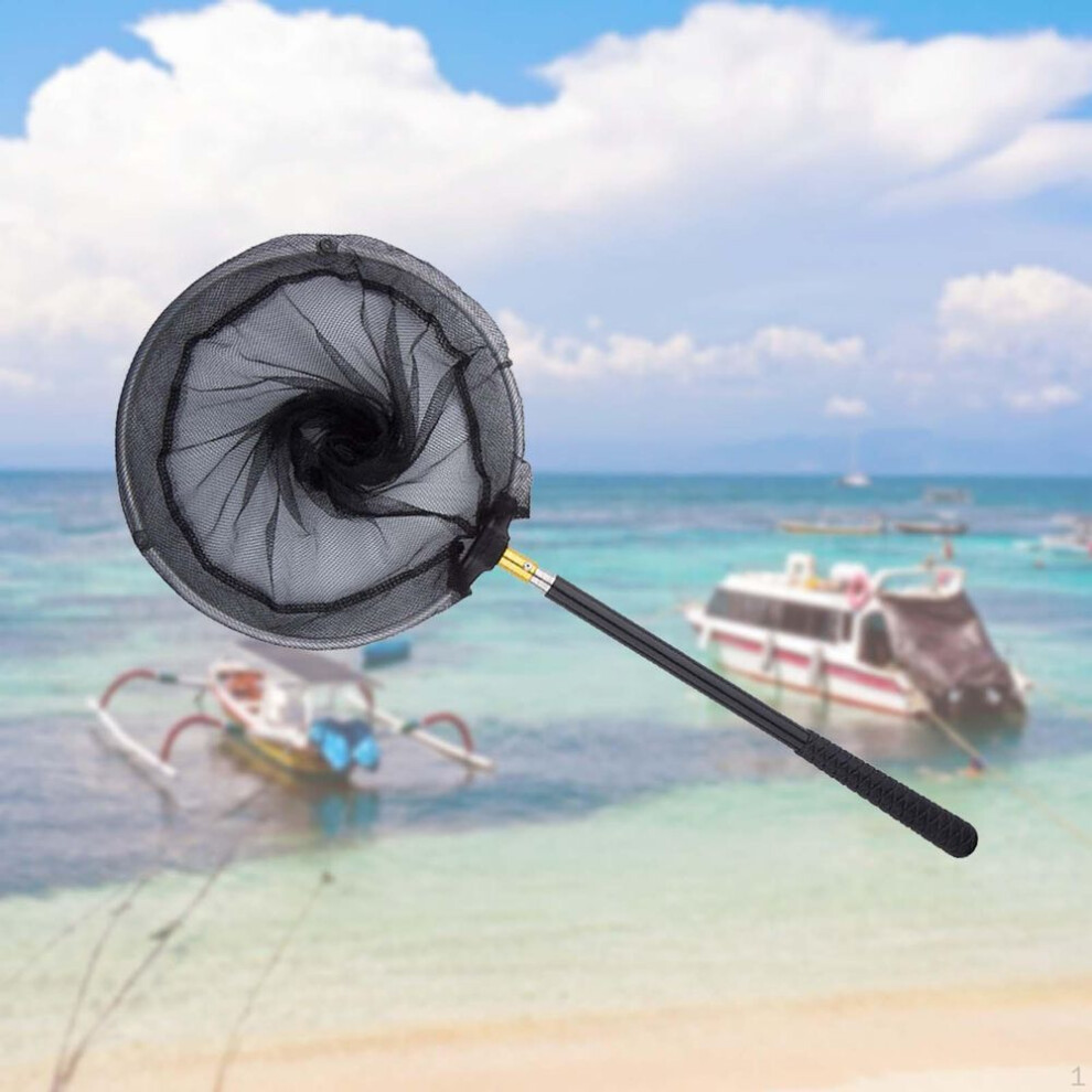 Fishing Net Mesh Versatile Non Slip Foldable Handle Fish Catching Releasing For Bass