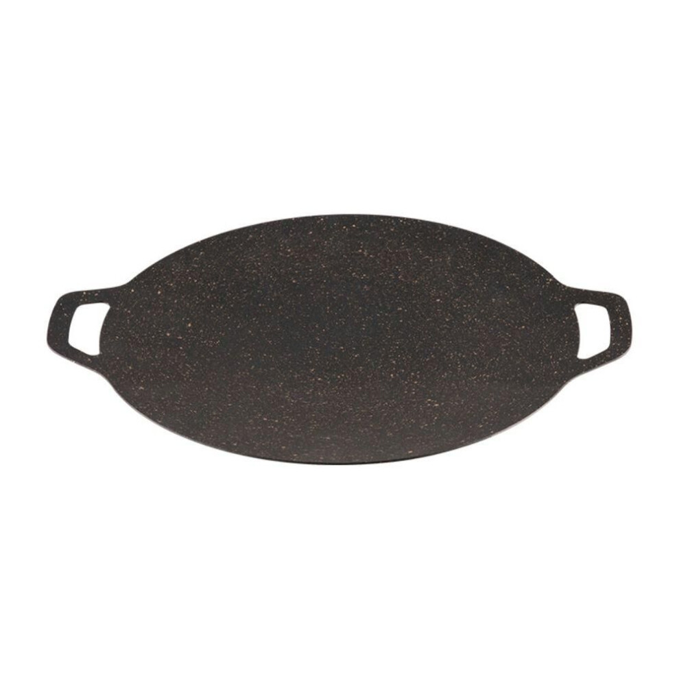 (38CM) Nonstick Round Frying Pan Cast Iron Iron Plate Kitchen Accessories Bbq Pan  Home