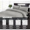(SILVER, SINGLE) Stripe Duvet Quilt Cover Set Single Double King 1