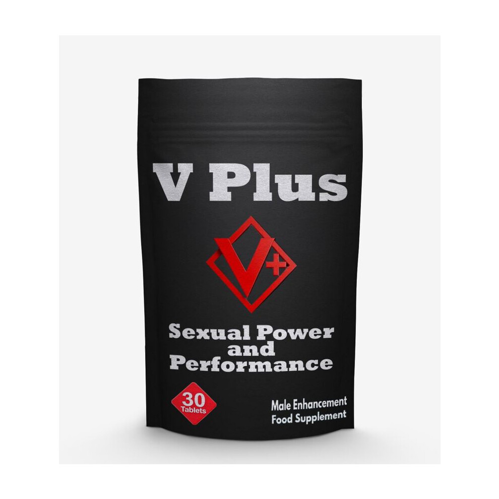 V Plus - 30 Herbal Supplement Pills for Men, Performance Enhancing