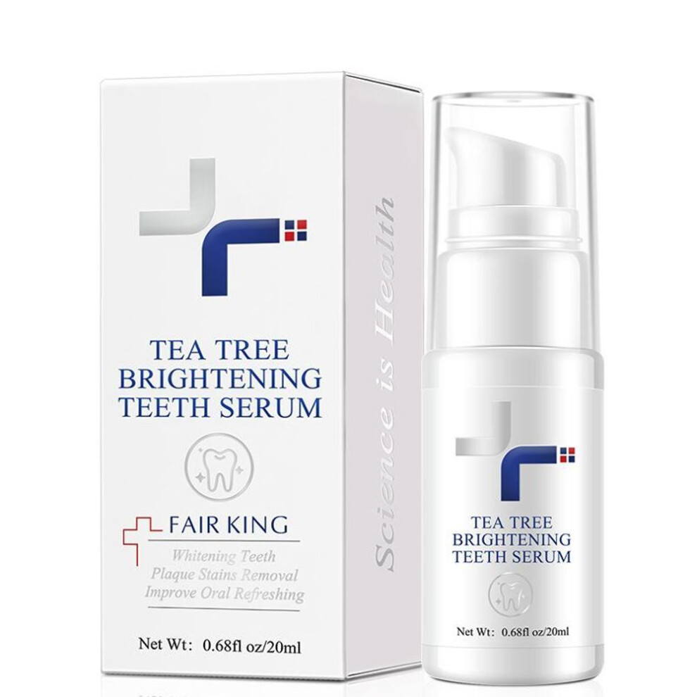 (1pcs) Tea Tree Teeth Whitening Essence Powder Oral Hygiene Cleaning Serum Removes Plaque Stains Tooth Bleaching Dental Tool Toothpaste