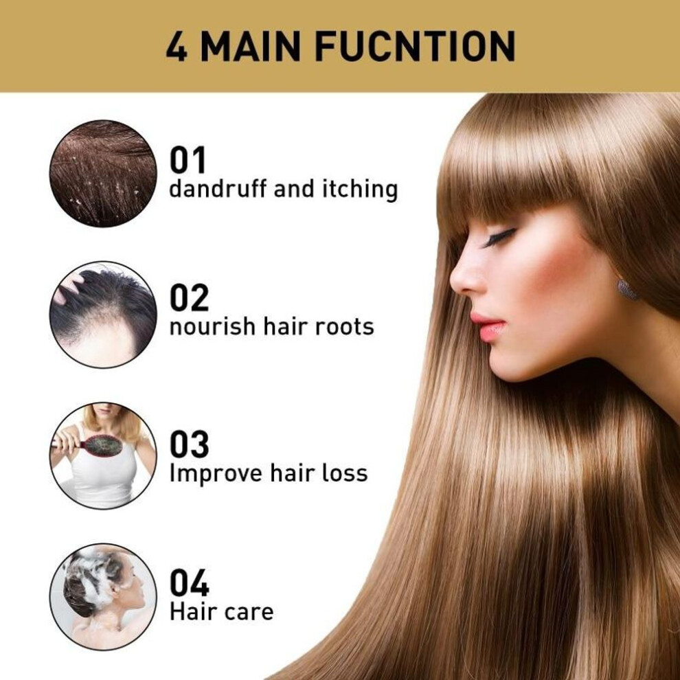 Ginger Shampoo Herbal Non Allergic Natural Hair Scalp Treatment Oil Control Hair Growth Dense Anti Hair Loss Shampoo
