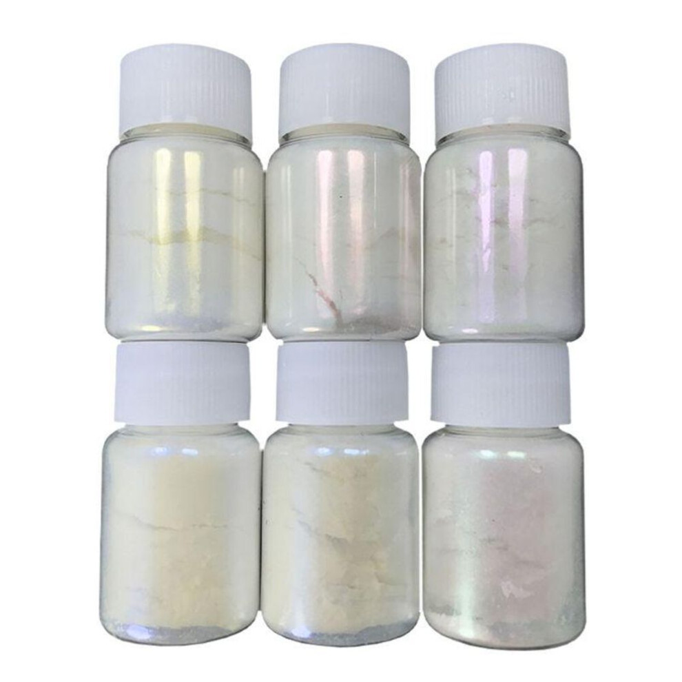 6 Color Shiny Aurora Resin Pigments Polarized Diamond Resin Pearlescent Pigments