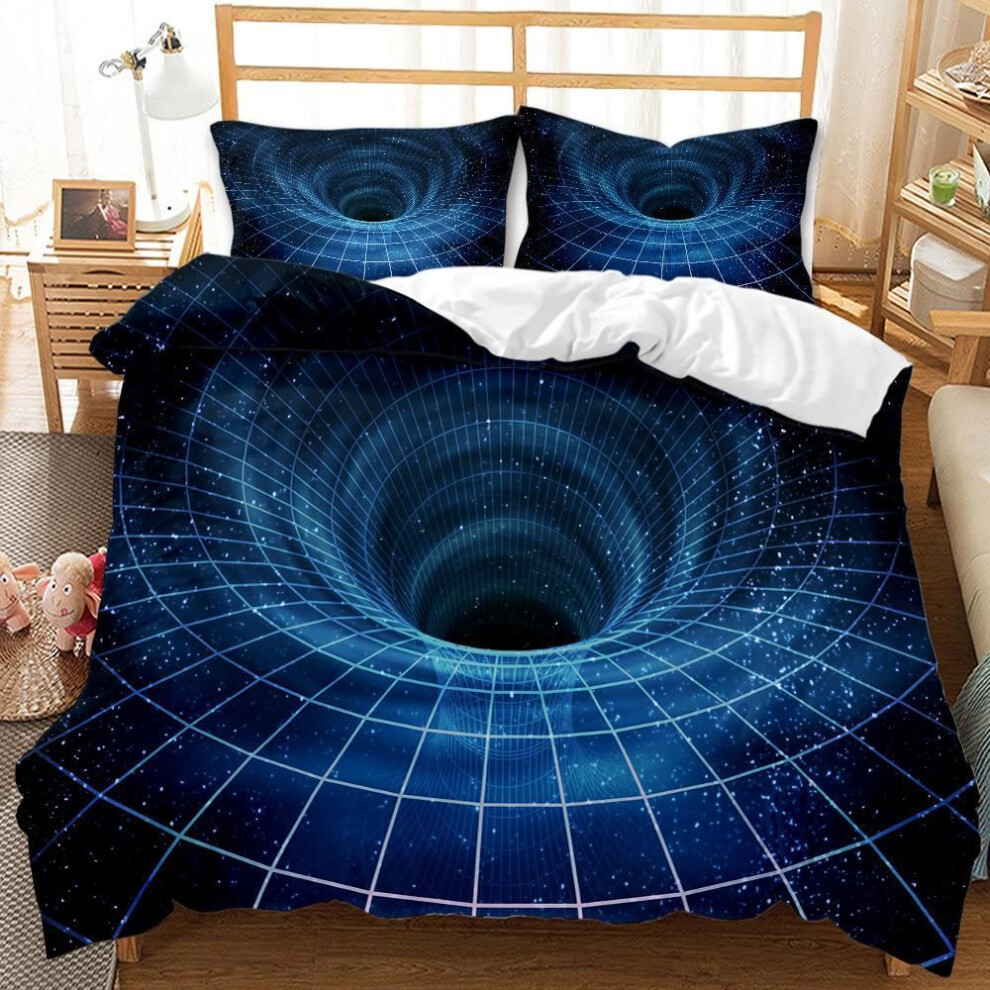 (as The picture, EU King 220x240cm) 3D Star Sky Cosmic Home Bedding Set Bedroom Quilt Cover Pillow Case Bed Sheet/double King 2/3 Piece Bedroom Decora