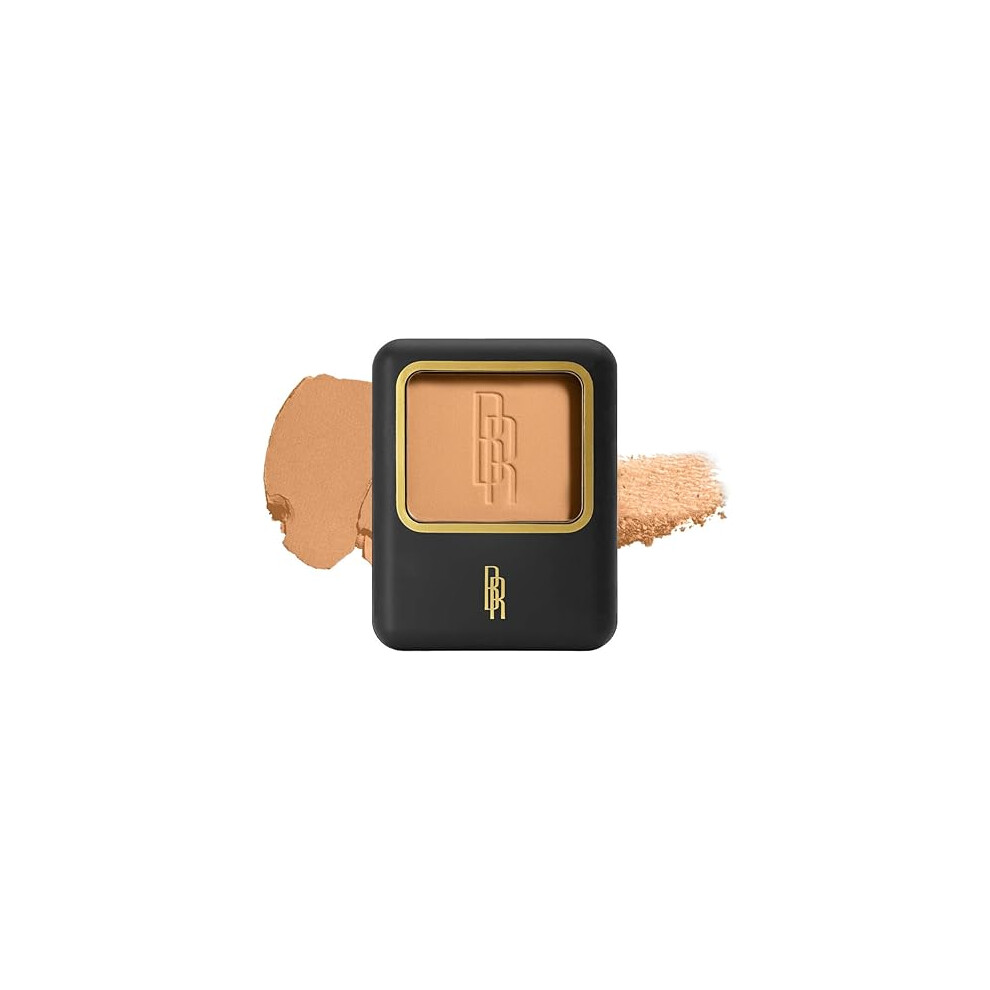 Black Radiance Pressed Powder  Buildable & Blendable Matte Finish Shine Control Compact with Mirror & Applicator  Cruelty-Free & Vegan - Bis