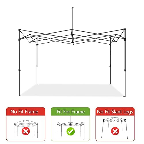 ABCCANOPY Replacement Canopy Top for Pop Up Canopy Tent (10x10, White) 1