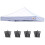 ABCCANOPY Replacement Canopy Top for Pop Up Canopy Tent (10x10, White) 1