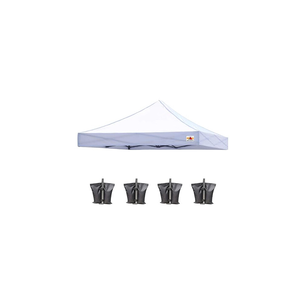 ABCCANOPY Replacement Canopy Top for Pop Up Canopy Tent (10x10, White)