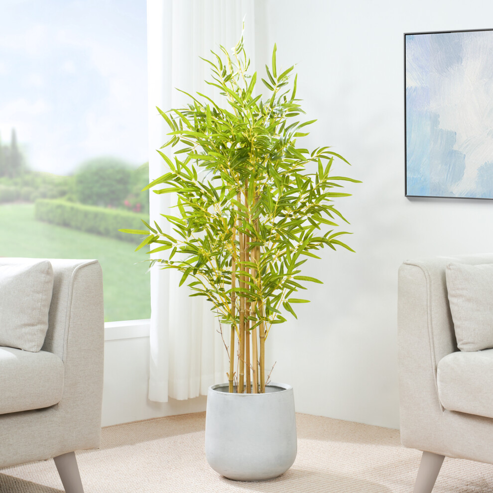 (120CM) Artificial Bamboo Tree with Plastic Planter & Moss