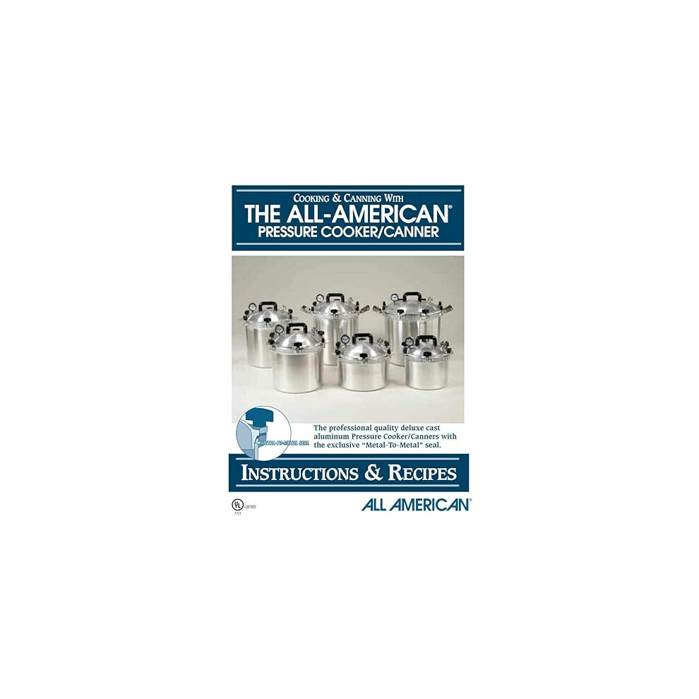 All American pressure cooker instruction and recipe book