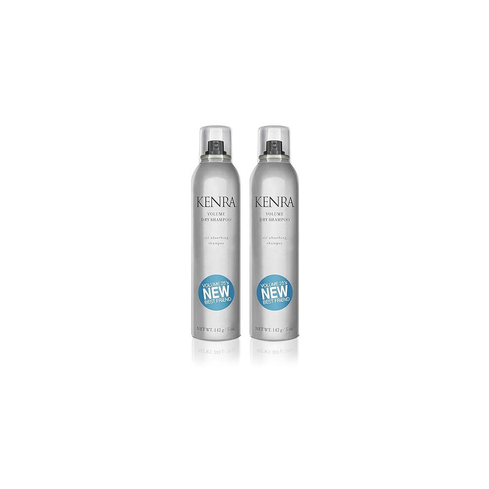 Kenra Volume Dry Shampoo | Oil Absorbing Spray | All Hair Types | 5 oz (2-Pack)