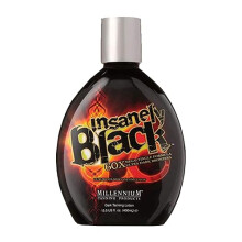Loción bronceadora Millennium Tanning Insanely Black 60x, Mega Tingle, 13.5 oz - Bronceado intenso y duradero.