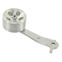 Billet Aluminum Roller Gas Pedal, Fits Stock VW Pedals, Compatible with Dune Buggy
