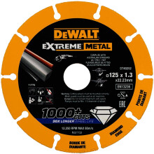 Extreme Metall-Scheibe - Ø 125 x 22,23 x 1,3 mm - DEWALT - DT40252-QZ