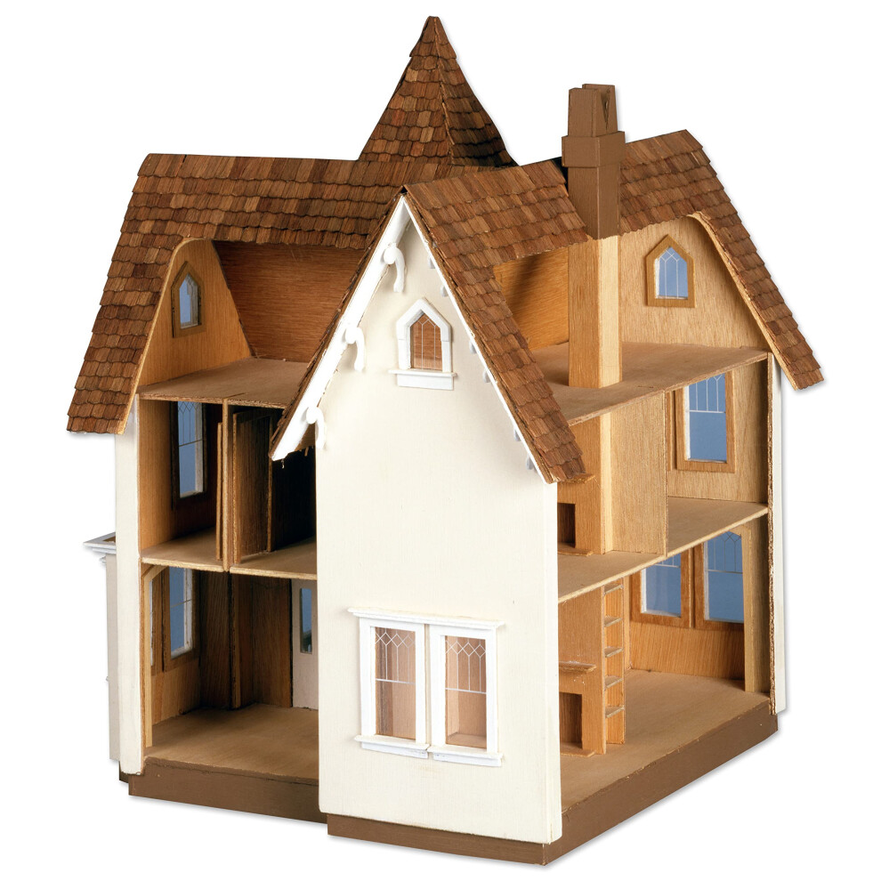 Kit De Maison De Poup?E Greenleaf Fairfield - ?Chelle 1/24, Couleur Marron, Marque Greenleaf. Parfait Pour Les Passionn?S De Mod?Lisme.-image