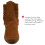 Minnetonka Mens Two Button Hardsole Boot  Brown  Size 11 3