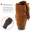 Minnetonka Mens Two Button Hardsole Boot  Brown  Size 11 4