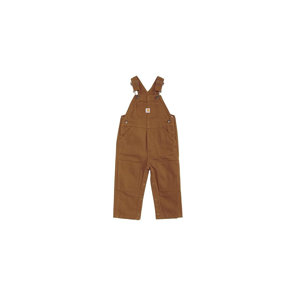 Carhartt Boys' Toddler Bib Overall, Brown, 3T-image